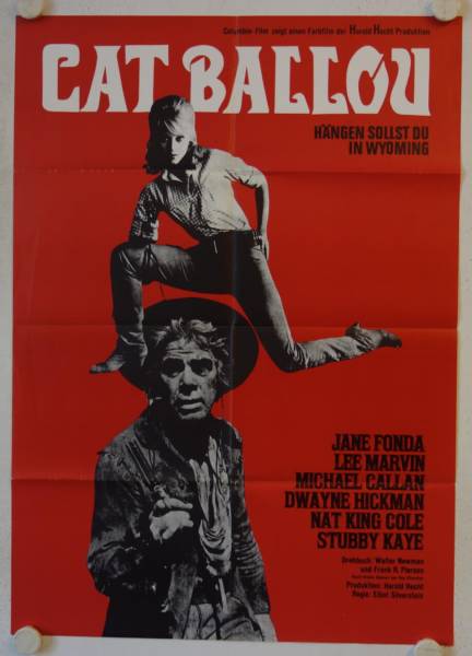 Cat Ballou re-release german movie poster